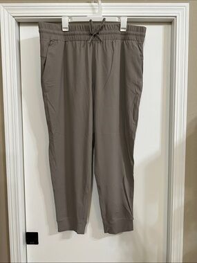 Women's Taupe Drawstring Jogger Pants